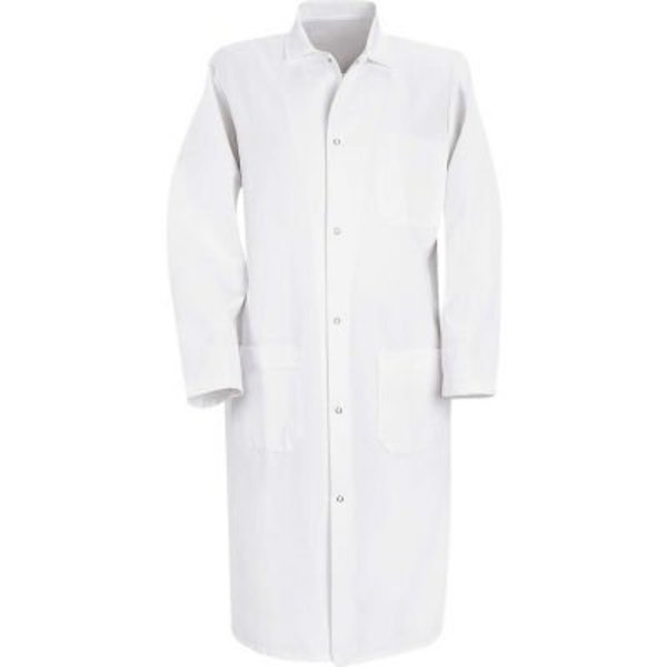 Vf Imagewear Red Kap¬Æ Gripper-Front Butcher Frock W/Inside Top Pocket, White, Polyester/Cotton Twill, S 4004WHRGS